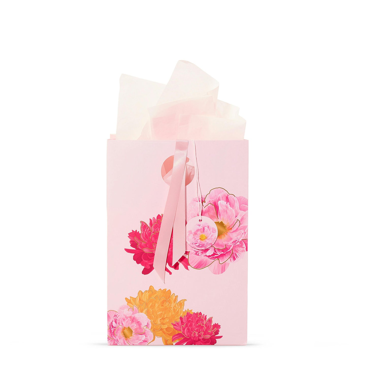 Pink Peony Floral Gift Bag 0XDQ