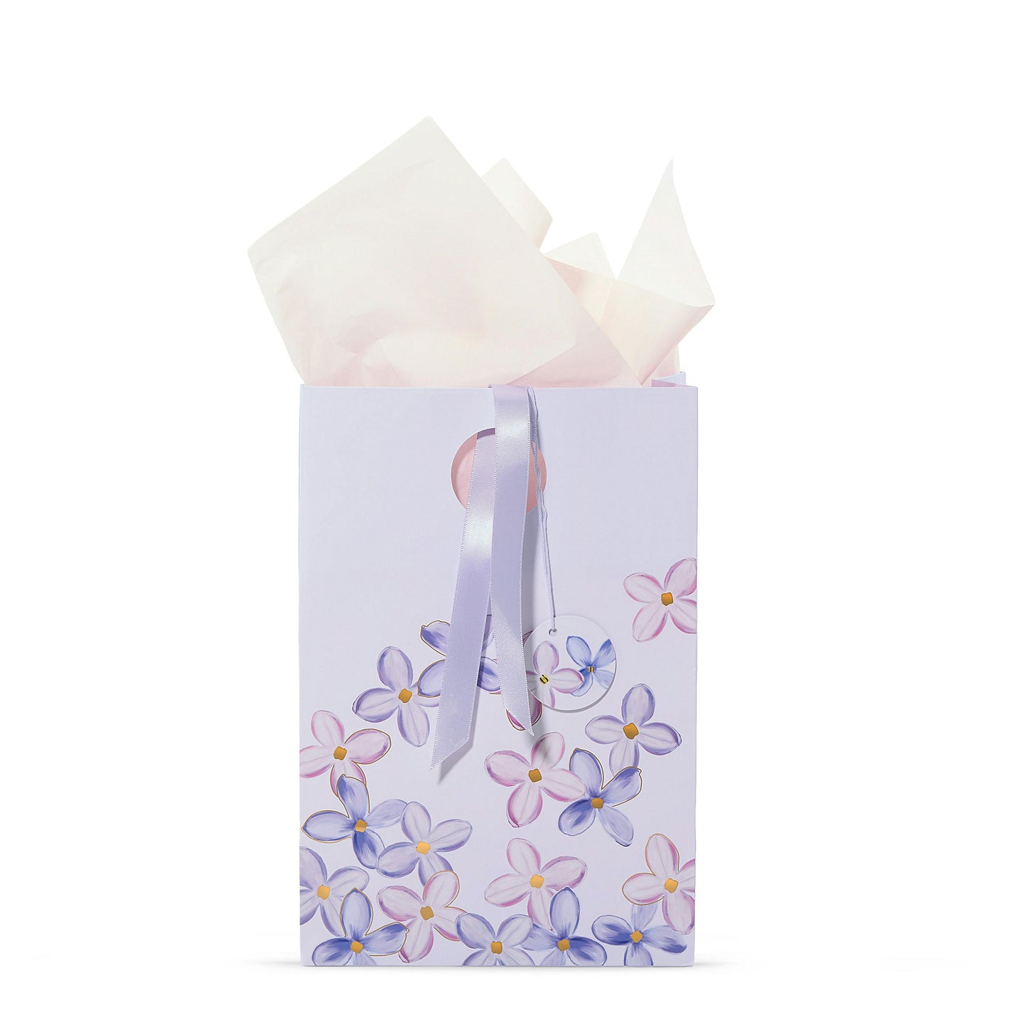Purple Lilac Floral Gift Bag XP1O