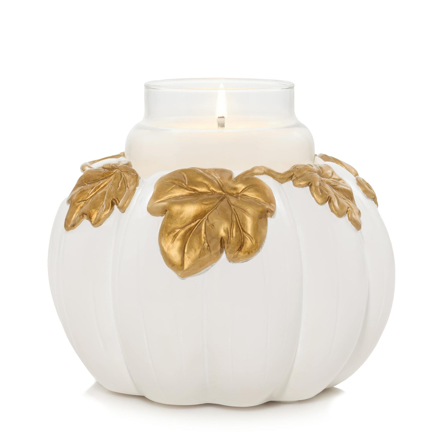 White Pumpkin Resin Holder XWUX