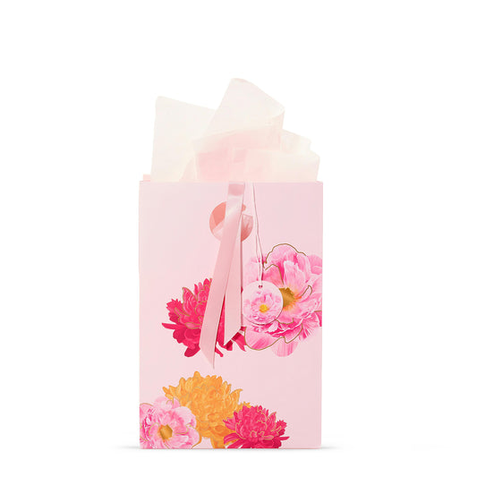 Pink Peony Floral Gift Bag 0XDQ