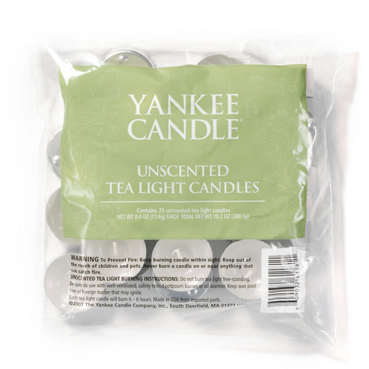 Unscented Tea Light Candles 0BN3